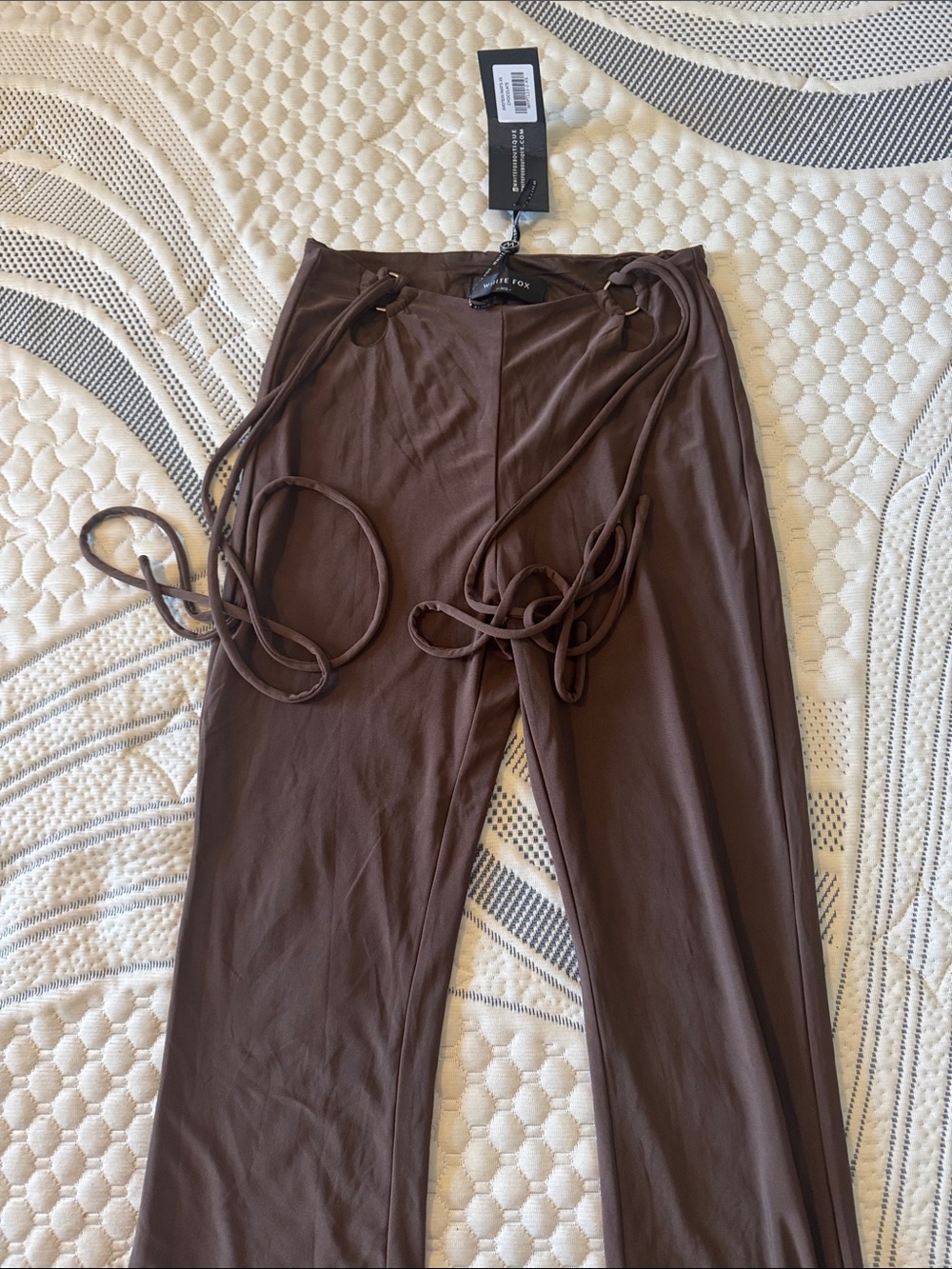 White Fox Boutique Brown Wide Leg Pants